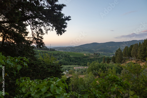Ausblick der Landschaft in der Toscana © carolindr18