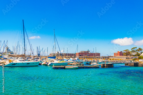 Port yachts False Bay Simons Town Cape Town South Africa.