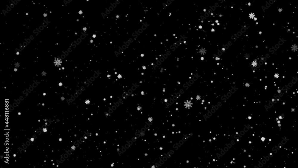 Snow Falling. Christmas Snowstorm. Particles and Snowflakes Swirling. Snow is Moving Through Space. 4k Motion Graphics Isolated on Alpha Channel Snow Falling. Christmas Snowstorm. Particles and Snowflakes Swirling. Snow is Moving Through Space. 4k Motion Graphics Isolated on Alpha Channel