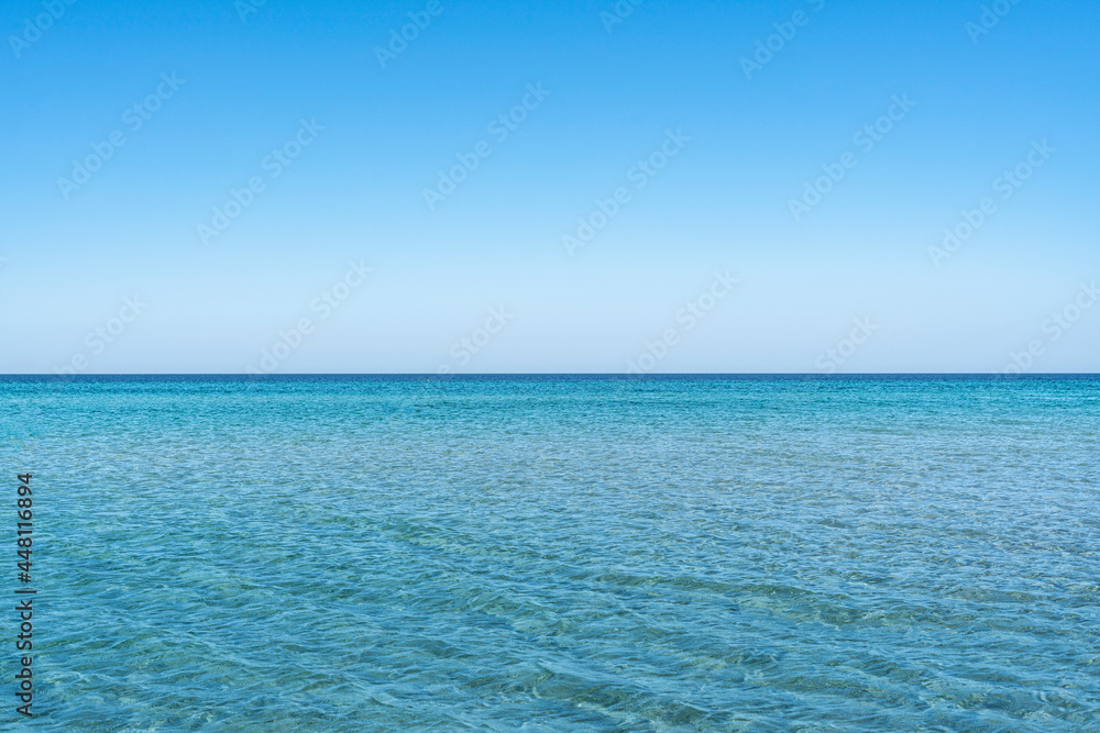 sea water landscape, skyline sky and ocean scene