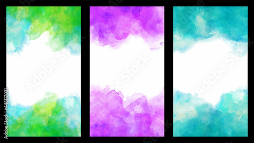 Colorful watercolor background, abstract colors for wallpaper, banner, card, poster, stock vector