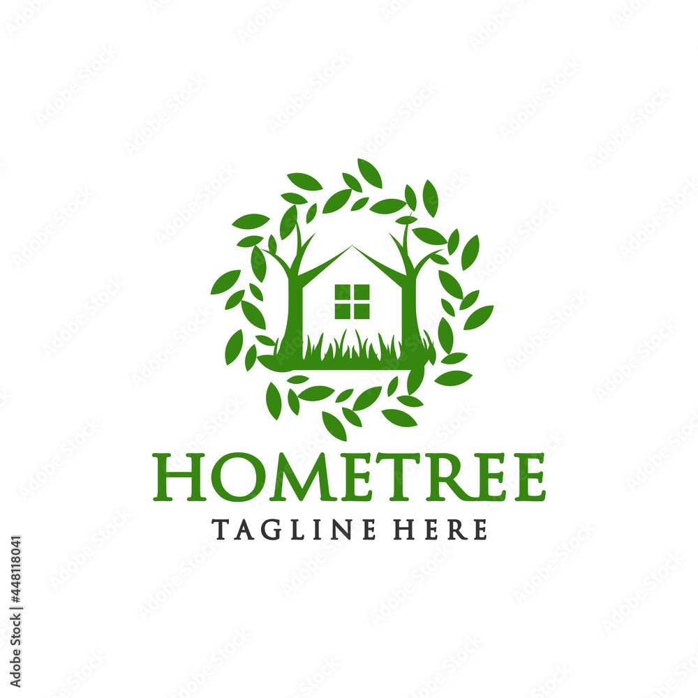 Treehouse logo with circular plant