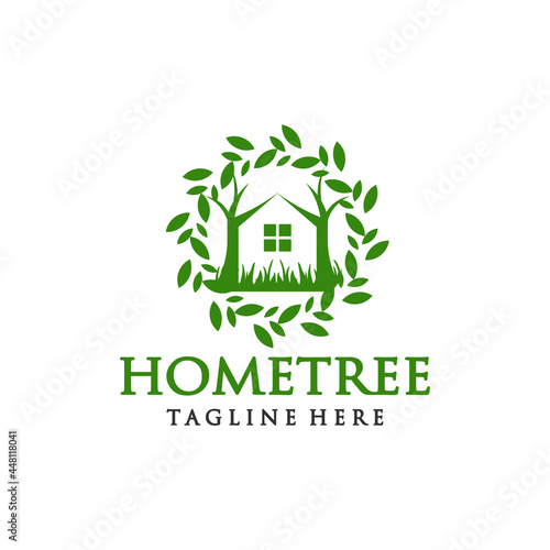 Treehouse logo with circular plant