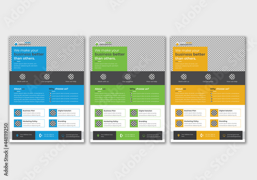 Creative Corporate flyer template, business flyer, Print ready modern flyer template, Flyer, A4, Brochure, Poster, Vector template design for advertizing purpose.