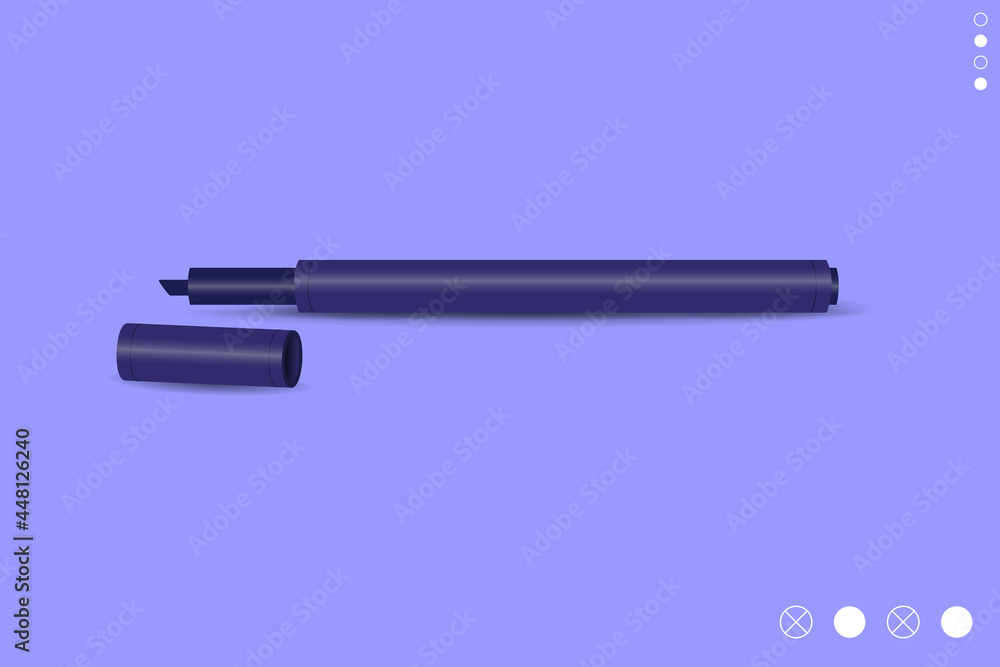 Realistic pen vector can be used for background elements Realistic pen vector can be used for background elements