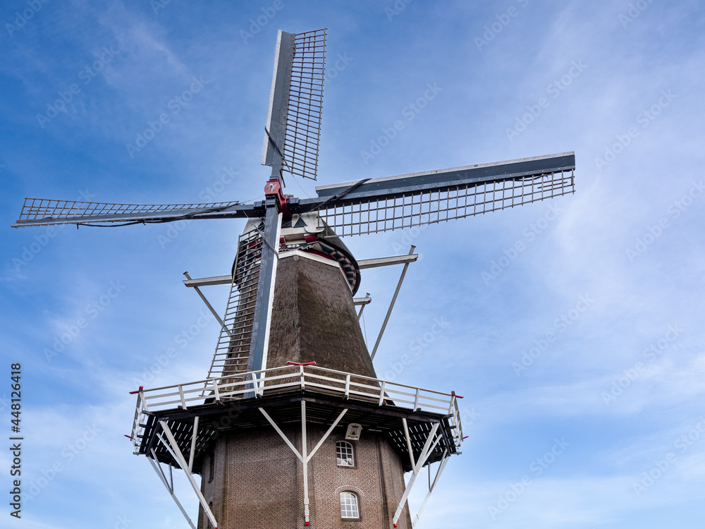 Windmill De Zwaluw (1807)  in Hoogeveen, Drenthe Province, The Netherlands