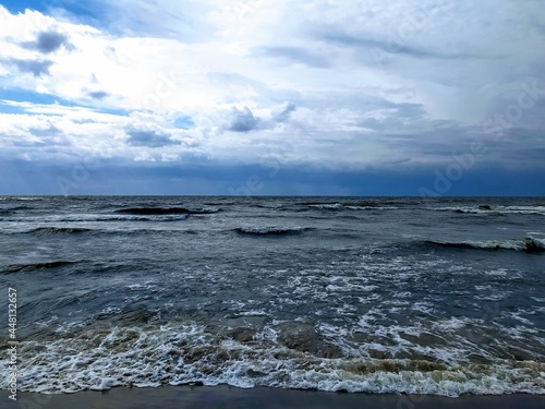 storm over the sea