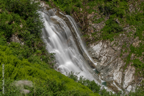 Barenfall waterfall near Sportgastein place between big mountains