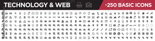 Technology & web icons basic