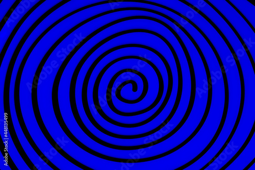 abstract blue optical illusion on black