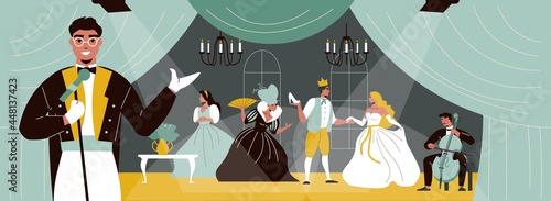 Theatre Scene Illustration