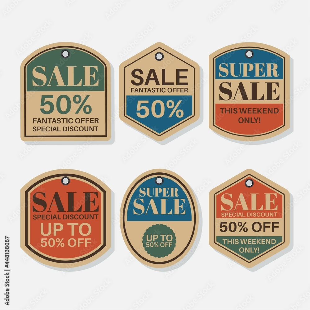 Vintage Collection Sales Tags With Discounts_2