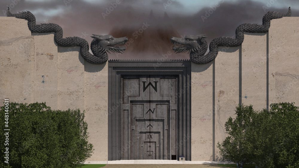 the testing gate from the anime hunter x hunter Stock Photo Adobe Stock