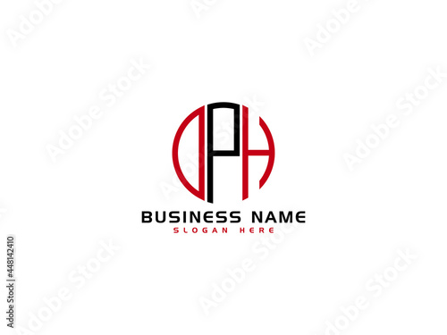 Creative DPH Logo Letter Vector Image Design For Business