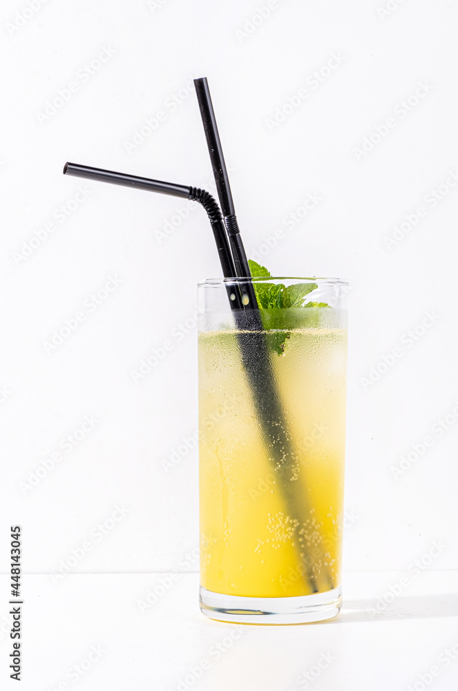 summer lemonade on the white summer lemonade on the white