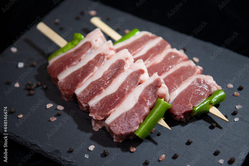 fresh raw meat presentation on granite fresh raw meat presentation on granite