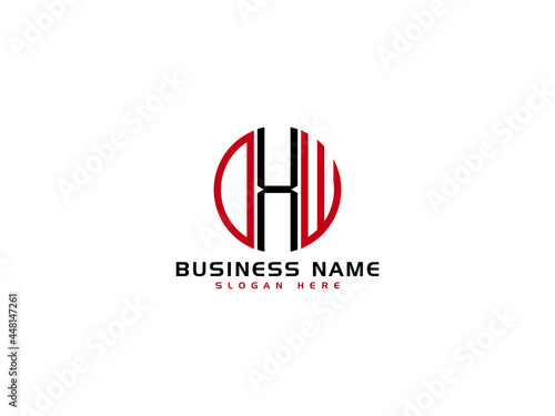 Creative DXW Logo Letter Vector Image Design For Business photo