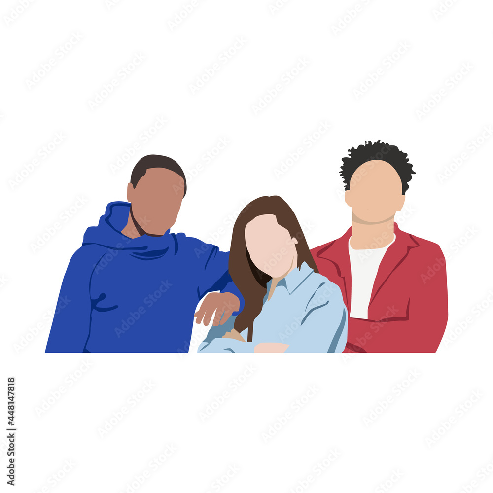 Fototapeta premium International friendship day illustration design isolated on white background