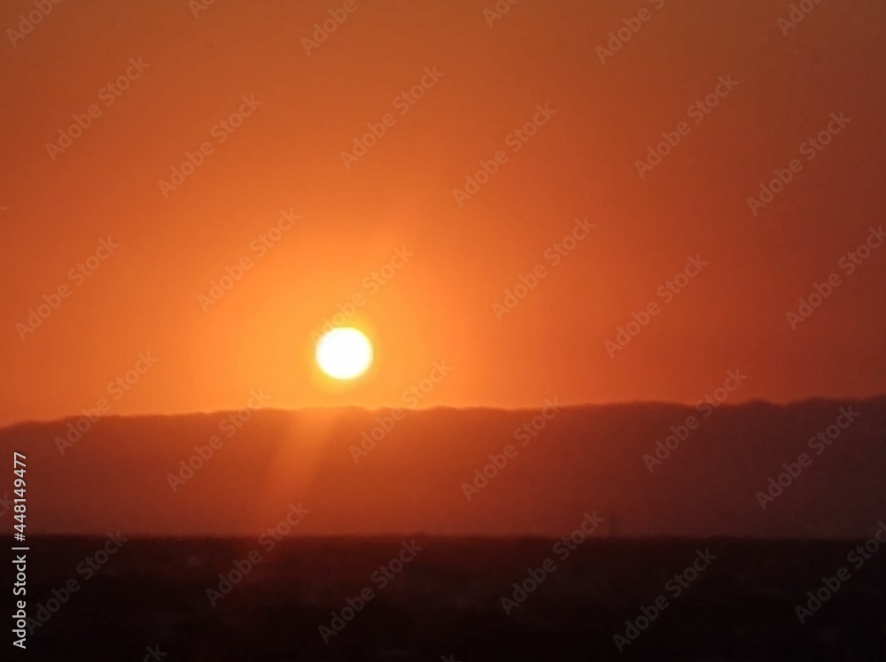 Fototapeta premium sunset in the mountains