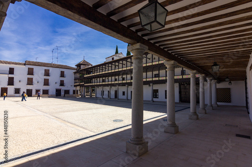 Main square of Tembleque town in Spain