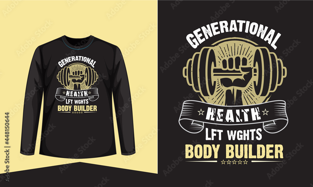 Generational health t shirt design, motivational quotes , inspirational t shirt design.