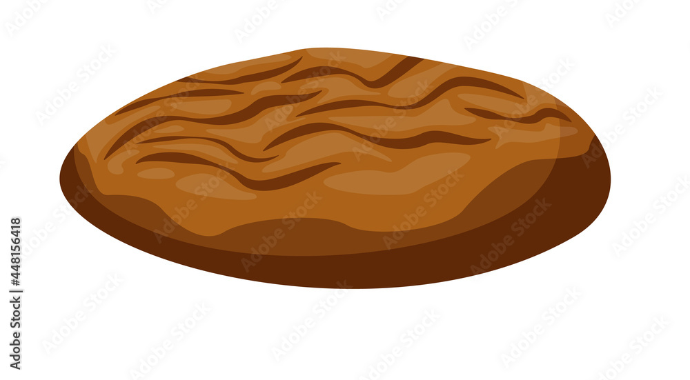 Fresh rye bread bakery product isolated on white background Fresh rye bread bakery product isolated on white background