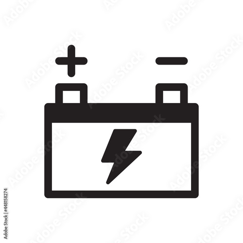 Accumulator battery icon - rechargeable battery icon