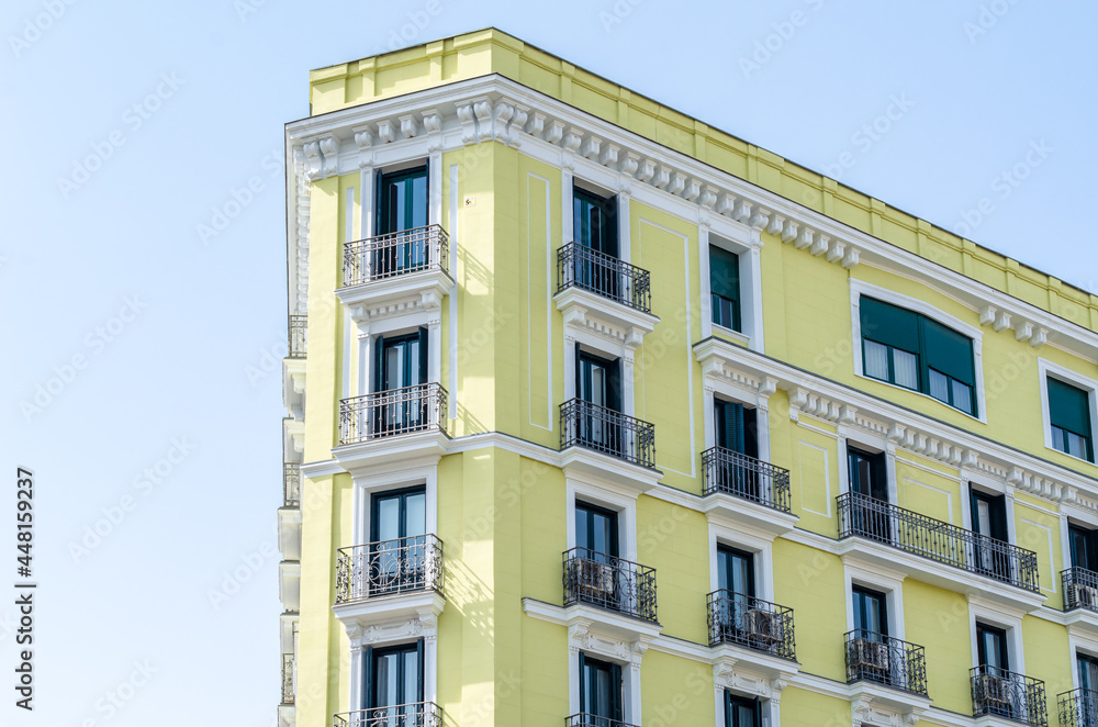 Architectural detail in Madrid, Spain