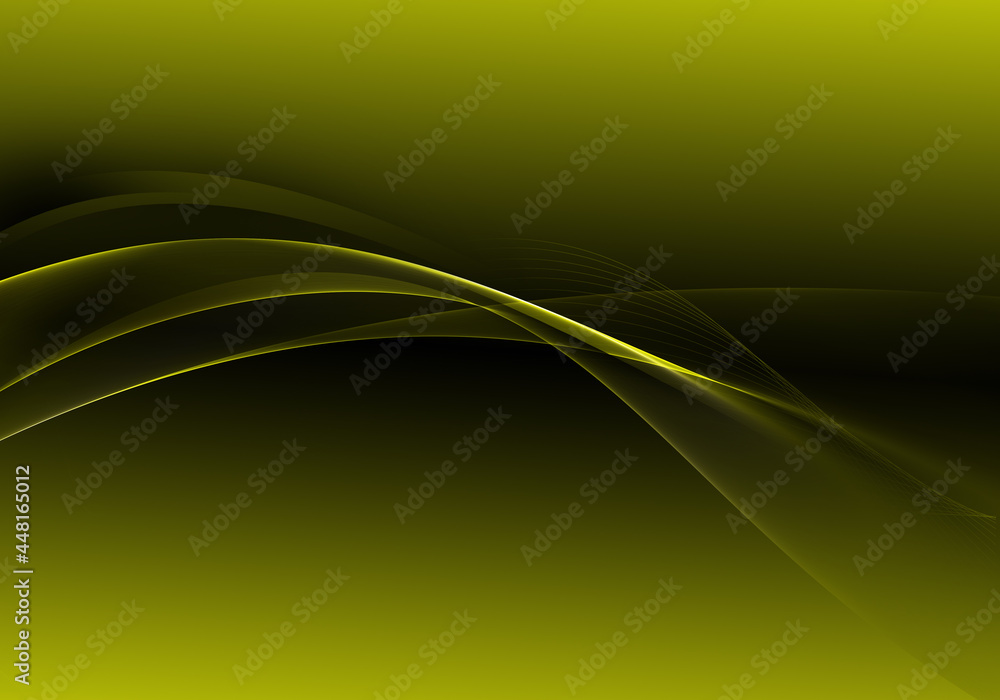 Abstract background waves. Black and absinthe yellow abstract background for wallpaper or business card Abstract background waves. Black and absinthe yellow abstract background for wallpaper or business card