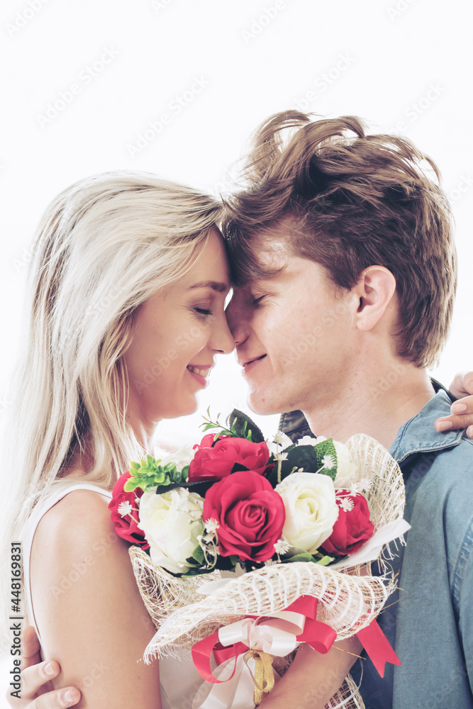 Young couple with romantic moment Young couple with romantic moment