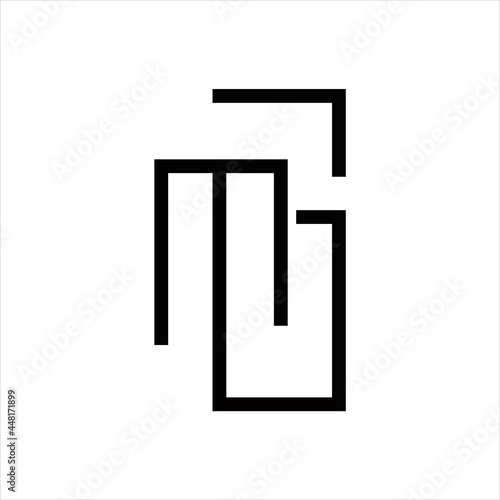 creative simple logo design  mg