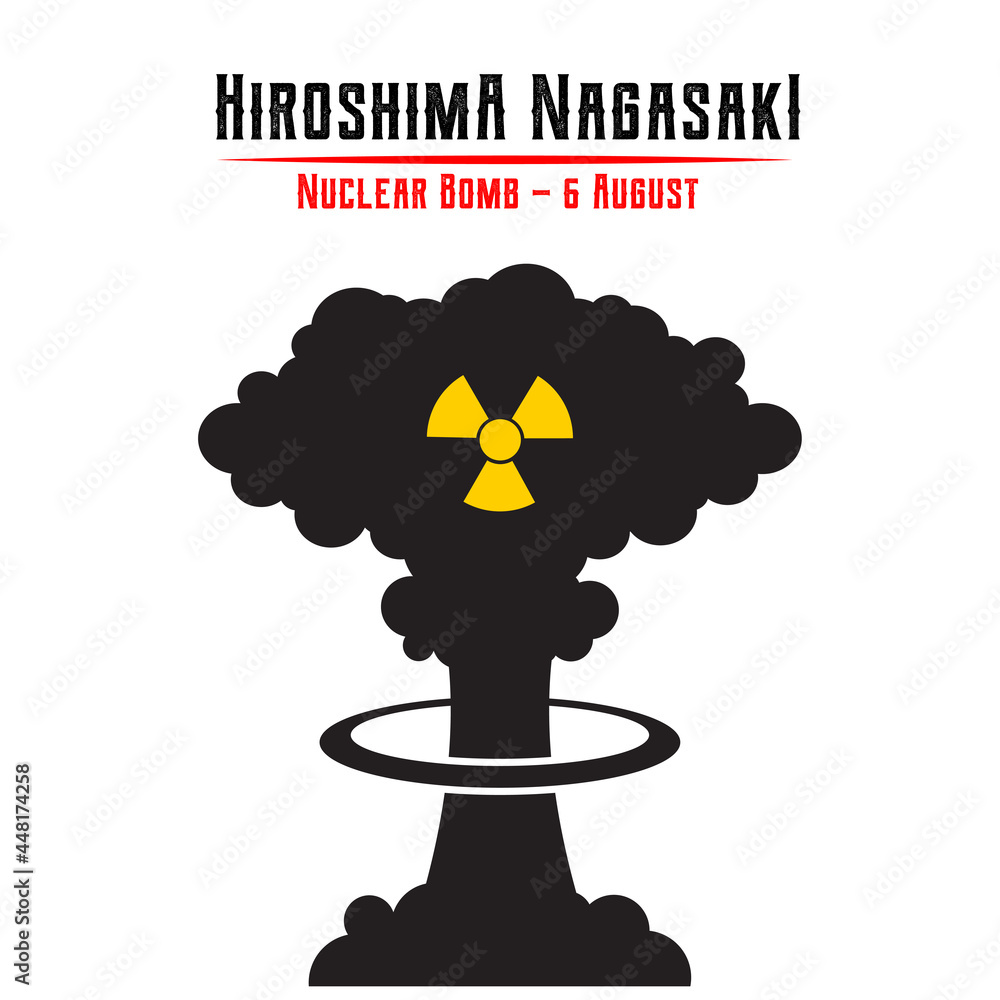 vector illustration of Hiroshima day with Hiroshima Peace Memorial. August 6th. japanese bombing memorial poster in world war 2 vector illustration of Hiroshima day with Hiroshima Peace Memorial. August 6th. japanese bombing memorial poster in world war 2