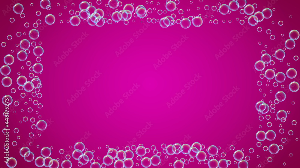 Soap foam. Detergent bath bubble and suds for bathtub. Shampoo. Soap foam. Detergent bath bubble and suds for bathtub. Shampoo.