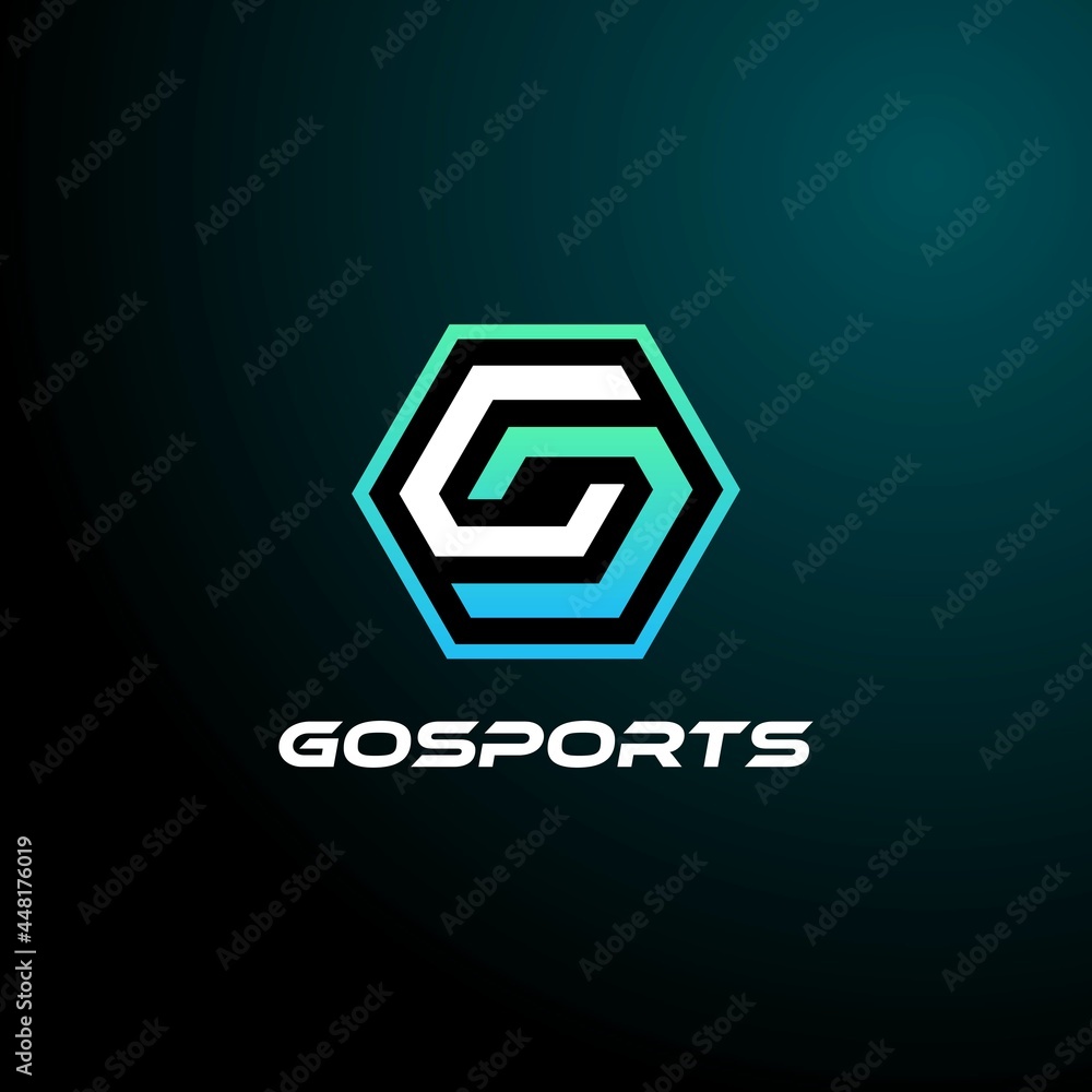 Vector Logo Illustration E Sport and Sport Style. Vector Logo Illustration E Sport and Sport Style.