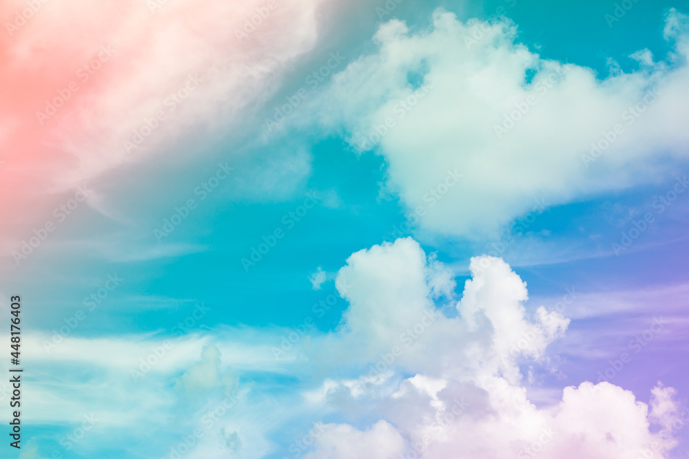 Beautiful colorful sky and clouds background.