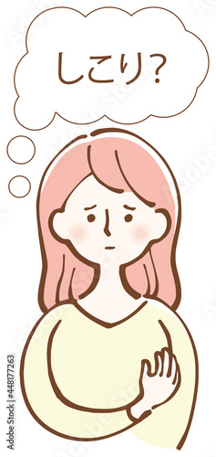 乳がん 自己検診　イラスト