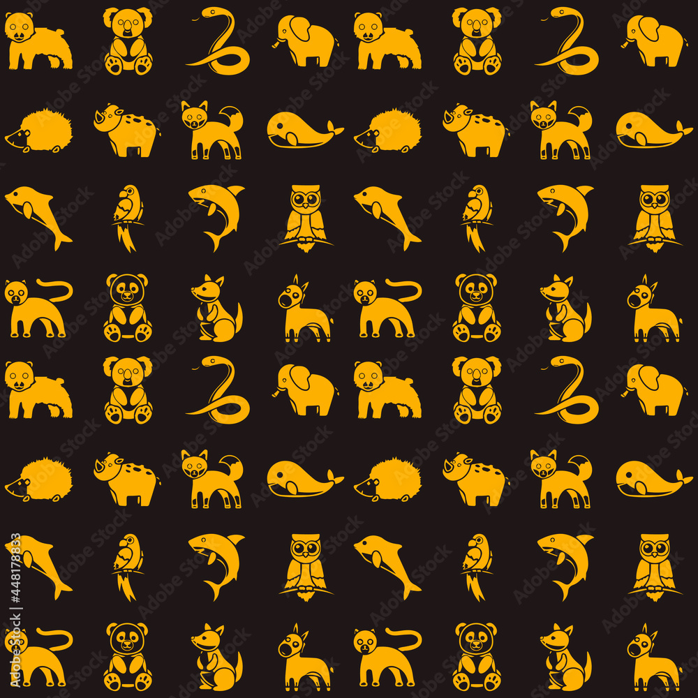 seamless pattern with animals seamless pattern with animals
