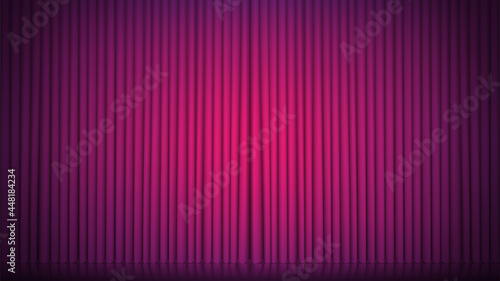 purple curtain background. Vector illustration.