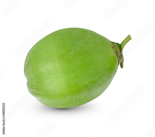 green coconut isolated on white background