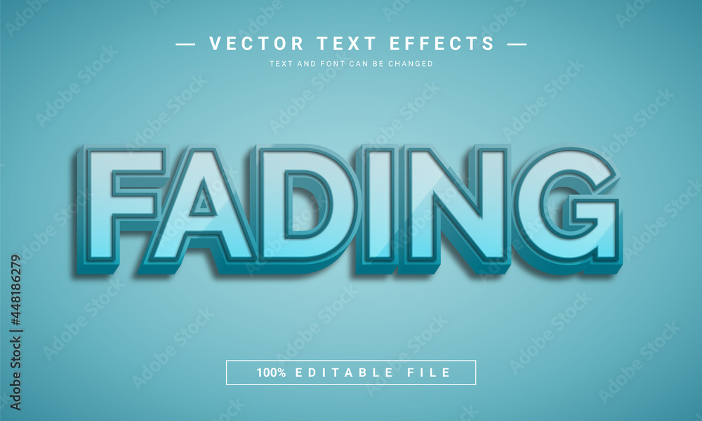 Fading text effect template use for product brand and business logo Fading text effect template use for product brand and business logo