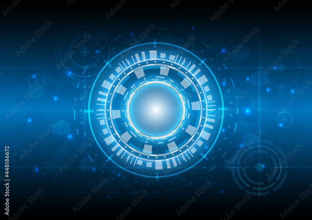 Futuristic Sci-Fi glowing HUD user. Digital infographic frame. Abstract hologram hi-tech background. Virtual reality technology electric innovation. Sceurity locked concept Futuristic Sci-Fi glowing HUD user. Digital infographic frame. Abstract hologram hi-tech background. Virtual reality technology electric innovation. Sceurity locked concept