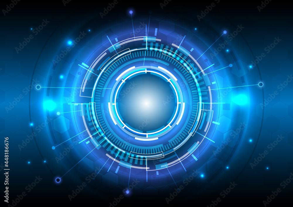 Futuristic Sci-Fi glowing HUD user. Digital infographic frame. Abstract hologram hi-tech background. Virtual reality technology electric innovation. Network of data science Futuristic Sci-Fi glowing HUD user. Digital infographic frame. Abstract hologram hi-tech background. Virtual reality technology electric innovation. Network of data science