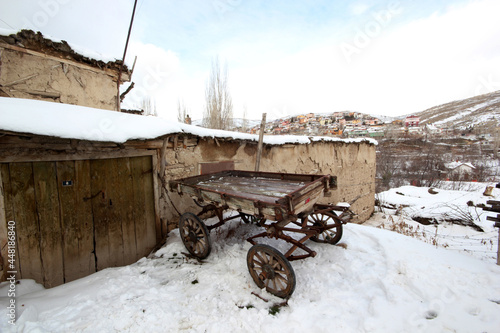 Old carriage. Meram Konya Turkey. photo