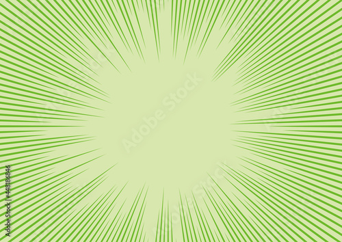 集中線　黄緑　背景