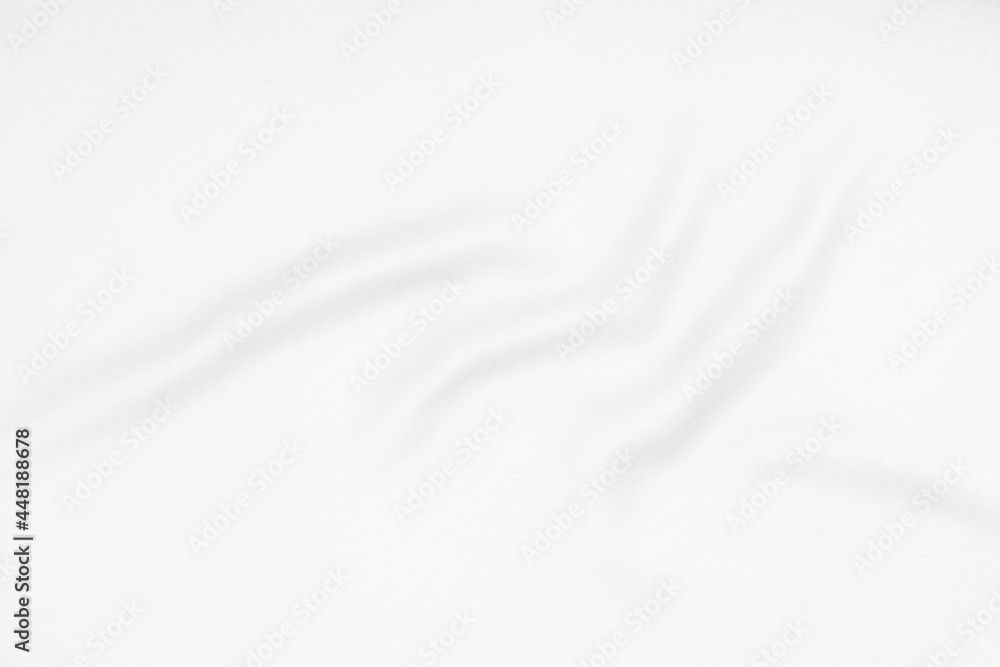 White fabric, cloth waves texture background. Wide image. White fabric, cloth waves texture background. Wide image.