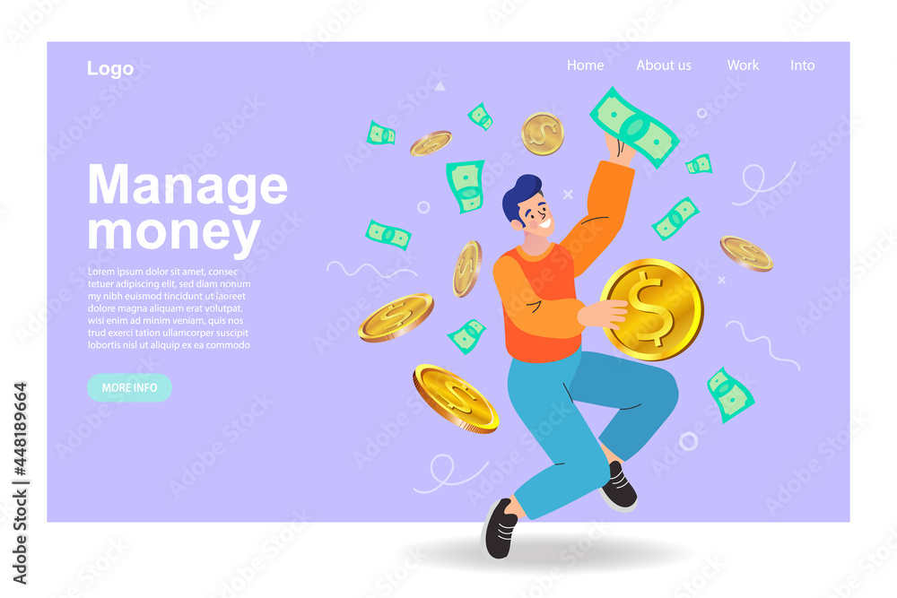 Business growth. Man Carry Huge Gold Coin. Finance Experts. Businesswoman Make Saving. Character with Money Cash. Big Income, Money Metaphor Flat Vector Illustration.