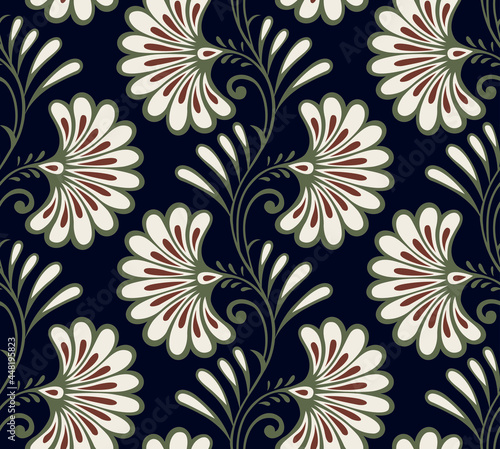 Obraz na plátně Traditional seamless Asian pattern design