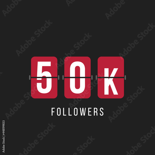 thank you 50k followers, social media post template