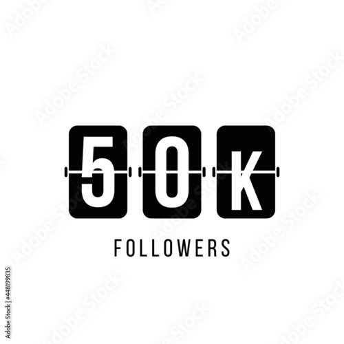 thank you 50k followers, social media post template