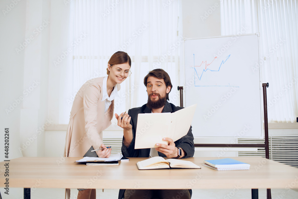 work colleagues communication emotions office discussion work colleagues communication emotions office discussion